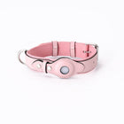 Airtag Leather Pet Collar with Adjustable Fit | Stylish Tracker Cover for Safety and Comfort