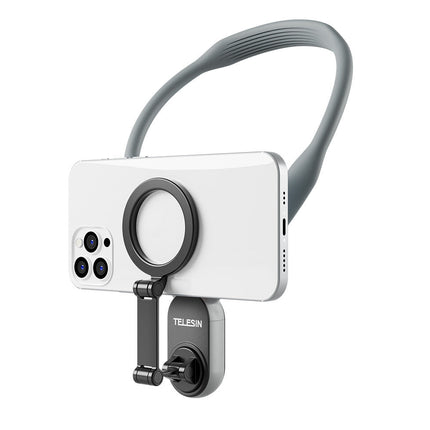 Silicone Magnetic Neck Mount for Phones with Quick Release | Hands-Free Shooting and Comfortable Use for Vloggers