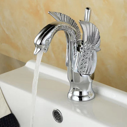 Brass Bathroom Sink Faucet Hot and Cold Water, Single Handle Faucet – image 18