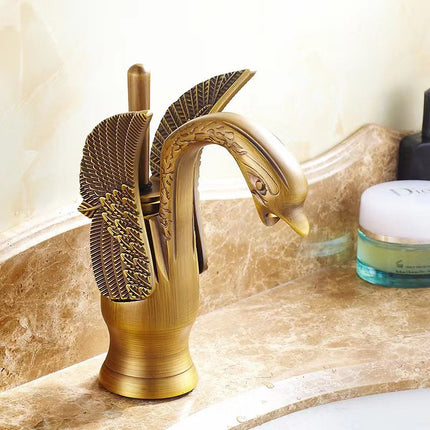 Bathroom Faucets, Bathroom Basin Faucet, Brass Bathroom Sink Faucet Hot and Cold Water, Single Handle Faucet