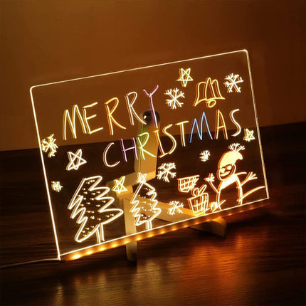 LED Drawing Board for Kids, Light Up Message Board with 7 Colored Pens, LED Sign Board for Cafe Menu – image 11