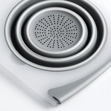 3-in-1 Chopping Board with Detachable Drain Basin | Durable Kitchen Tool for Easy Food Preparation