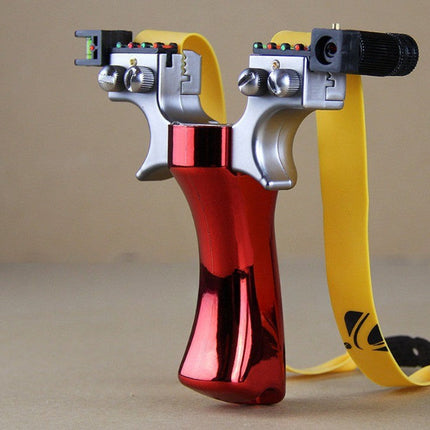 Slingshot with Laser Sight, High Precision Slingshot for Hobbyists, Professional Laser Slingshot for Target Practice