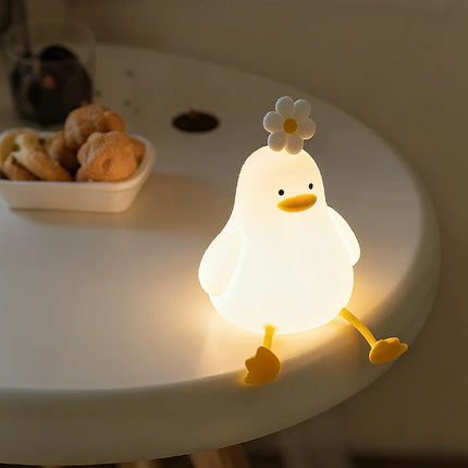 SqueezeBuddies Night Light with Adjustable Brightness | Portable Rechargeable Light for Cozy Bedtime Atmosphere