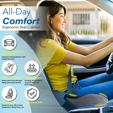 Car Seat Cushion for Short Drivers