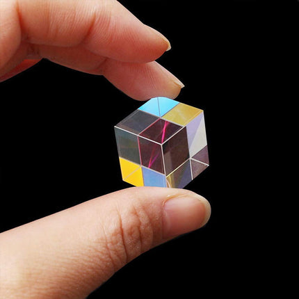 Rainbow Prism Glass Cube, Optical Prism for Light Refraction, Gifts for Photographers – image 6