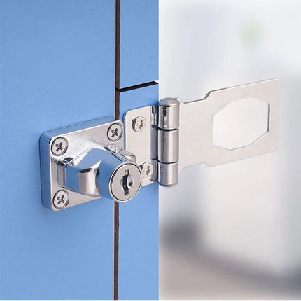 No Drill Door Lock with Keys, Cabinet Lock for Drawers and Lockers – image 6
