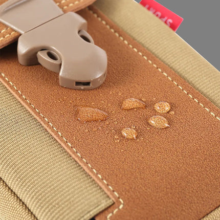 Phone Pouch for Men, Canvas Belt Pouch with Two Pockets – image 8