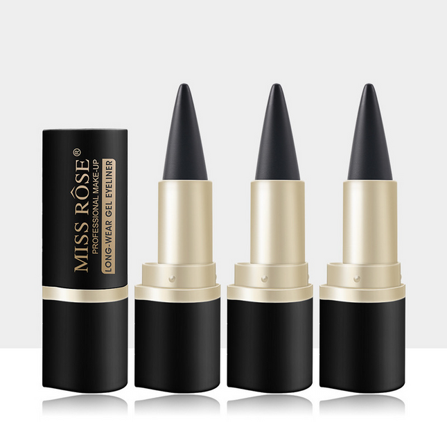 Long Lasting Eyeliner, Natural Eyeliner for Professional Makeup, Solid Eye Makeup with 12 Hour Wear