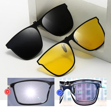 Polarized Clip On Sunglasses for Prescription Glasses, Clip Ons for Glasses for Driving – image 6