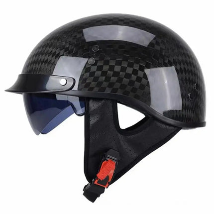 DOT Approved Motorcycle Helmet, Retro Open Face Biker Helmet – image 9