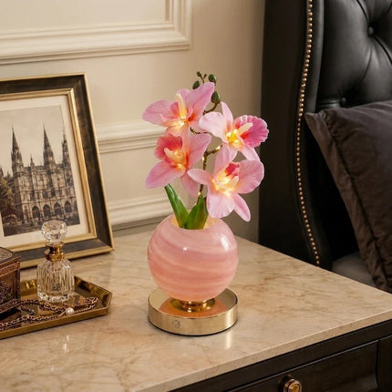 Illuminated Orchid Lamp with Adjustable Lighting | Elegant Centerpiece for Home Decor and Ambience