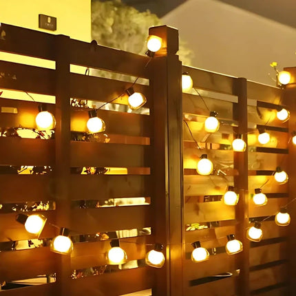 Solar String Lights with Remote Control & 8 Lighting Modes | Waterproof Outdoor Decor for Enchanting Atmospheres