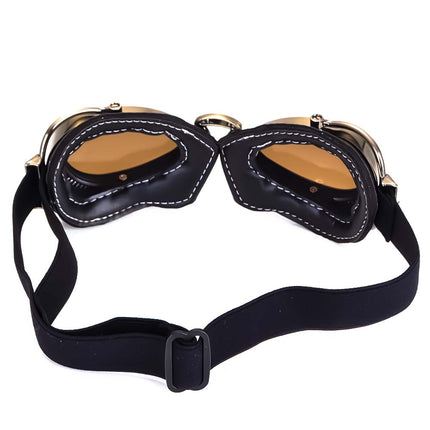 Vintage Motorcycle Goggles, Retro Riding Goggles with Adjustable Strap – image 5