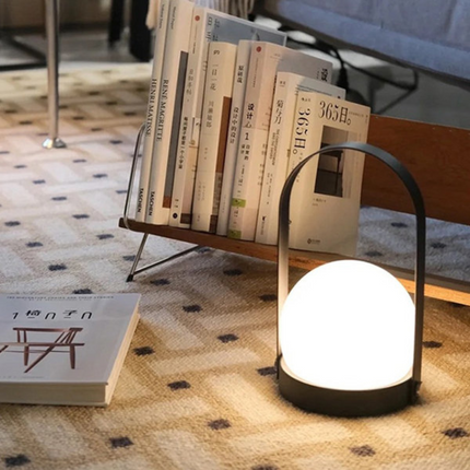Cordless Table Lamp, Portable LED Lantern Lamp with Handle and Adjustable Brightness – image 8