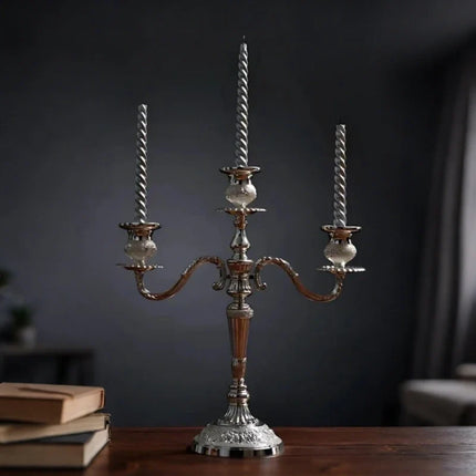 Gilded Candelabra with Adjustable Arms | Elegant Alloy Design for Tailored Candlelight Ambiance