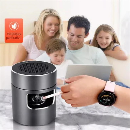 Smokeless Ashtray with HEPA Filter, Rechargeable Smoke Filter for Home and Car
