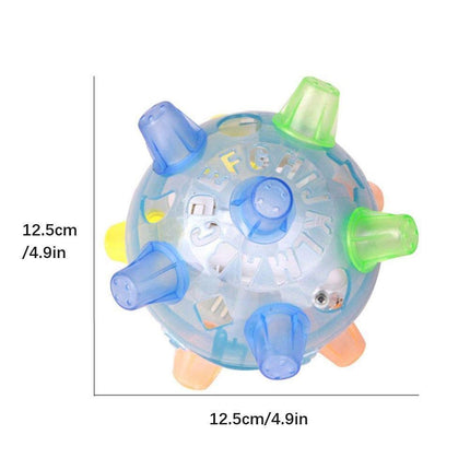 Jumping Ball for Dogs with Lights and Music, Puppy Toys