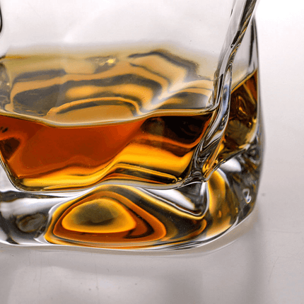 Edo Kiriko Crumple Whiskey Glasses, Old Fashioned Rocks Glass for Bourbon and Scotch – image 9