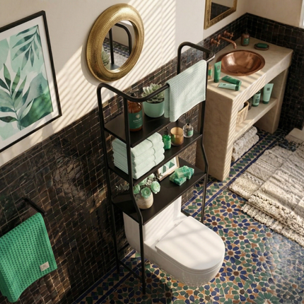 Over the Toilet Storage Shelf, Freestanding Bathroom Organizer – image 5