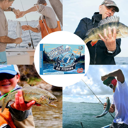24 Day Christmas Advent Calendar with Fishing Baits and Hooks, Christmas Countdown Gift – image 24