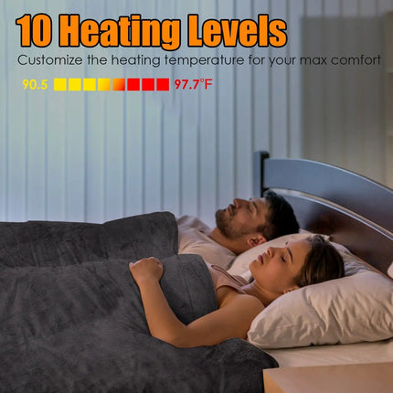 Heated Blanket with Dual Control, Heated Fleece Blanket for Home or Office – image 4