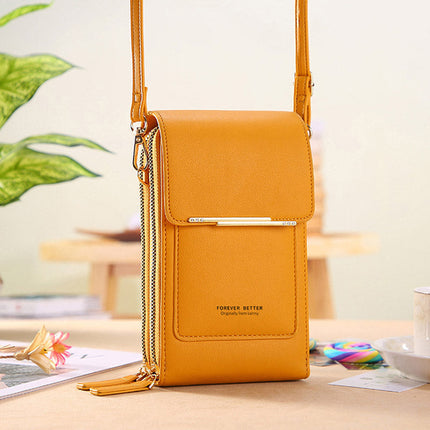 Travel Crossbody Bag for Women, Small Crossbody Phone Bag with RFID Wallet, Anti Theft Crossbody Bag in Faux Leather
