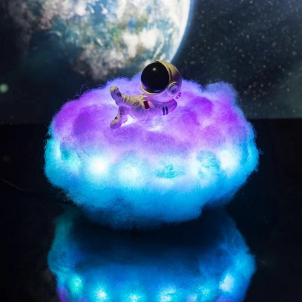 Astronaut Cloud Light with RGB Color Options and Remote Control | Whimsical Night Light for Cozy Spaces