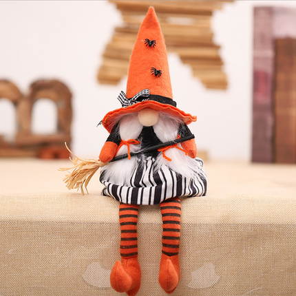 Halloween Gnomes Plush Long Legged, Nisse Tomte Elf Doll Handmade – image 6