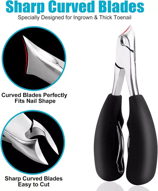 Toenail Clippers for Thick Nails, Toenail Clipper for Seniors and Ingrown Nails