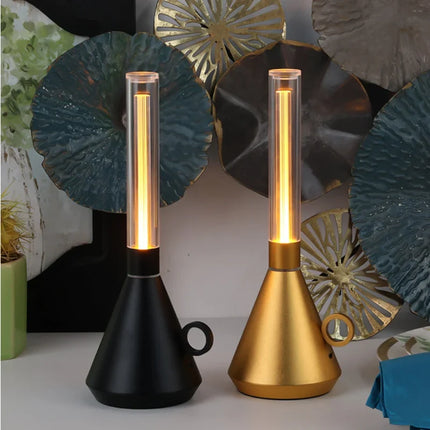 Portable Retro Lantern with Rechargeable Battery | Dimmable Warm Light for Indoor and Outdoor Ambiance