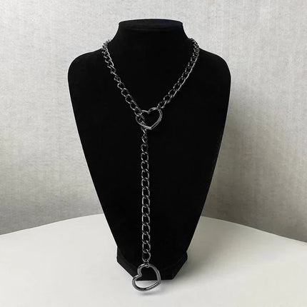 Gothic Heart Necklace, Heart Pendant Necklace – image 9