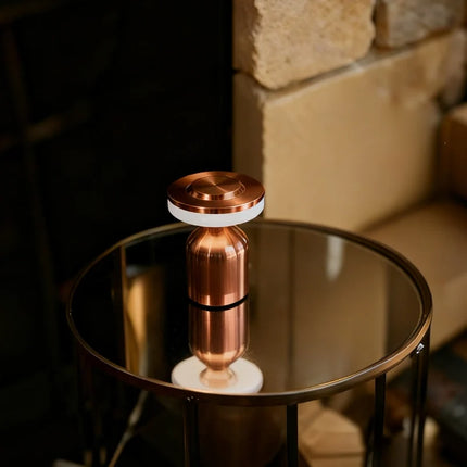 Dimmable Wrought Iron Table Lamp with Portable Design | Customizable Lighting for Elegant Interiors