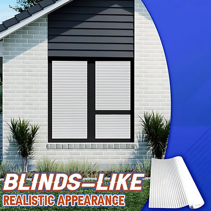 One Way Privacy Window Film, Decorative Window Film with Blinds Pattern – image 6