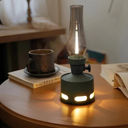 Battery Operated Lantern, Rechargeable Vintage Lamp – image 11