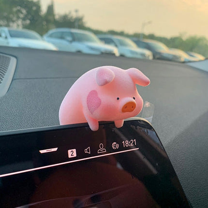 Cute Cartoon Pig Car Accessory with Air Outlet Perfume Clip | Whimsical Decoration for Fresh Fragrance