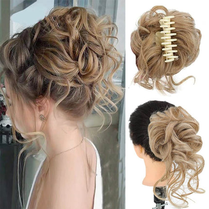 Curly Hair Bun Scrunchie – image 13