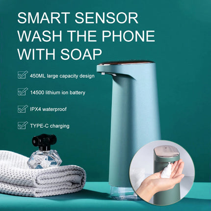 Automatic Foam Soap Dispenser with Touchless Sensor | Instant Foam Generation for Kitchen and Bathroom Hygiene
