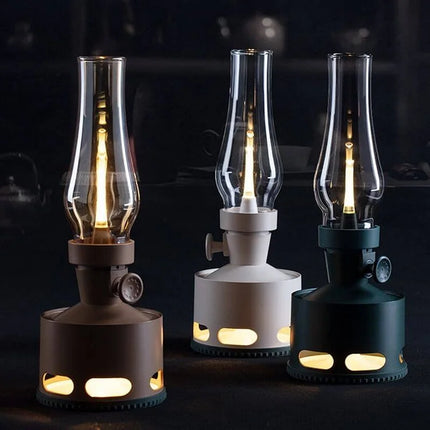 Battery Operated Lantern, Rechargeable Vintage Lamp – image 23