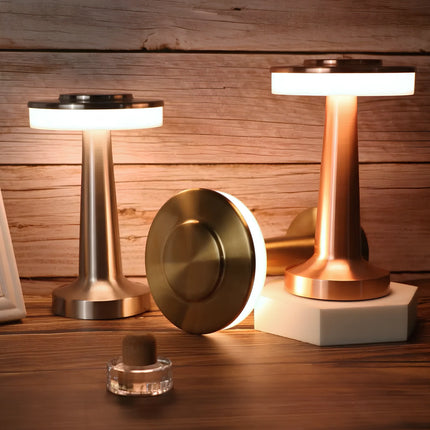 Dimmable Retro Bar Table Lamp with Adjustable Lighting | Portable Iron Design for Elegant Ambiance