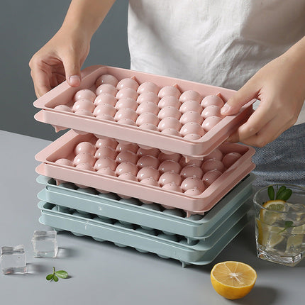 3D Round Ice Molds with 18 or 33 Grids | Versatile Ice Trays for Creative Freezing and Easy Cleanup