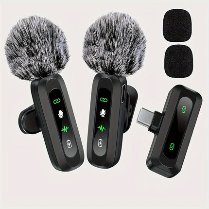 Wireless Microphone for iPhone and USB C Phones