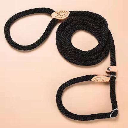 Hemp Rope Dog Leash with Integrated Collar for Ultimate Control | Stylish and Durable Leash for Training