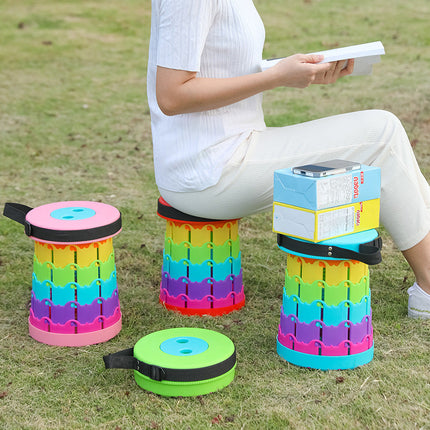 Folding Stool Retractable, Collapsible Stool with Adjustable Height – image 6
