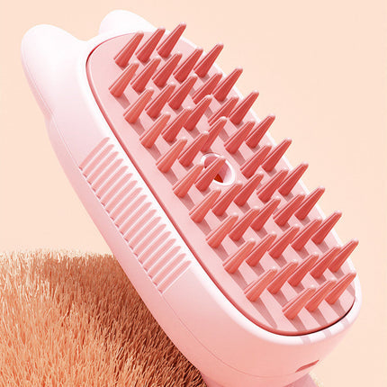 Electric Spray Comb for Cats and Dogs with Rotating Brush | Wash-Free Grooming Solution for Tangles and Parasites