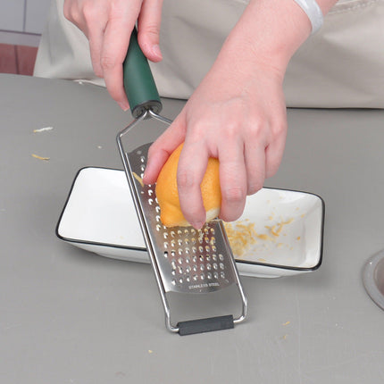 Handheld Lemon Grater with Ergonomic Non-Slip Handle | Multi-Purpose Tool for Zesting and Grating Cheese and Chocolate