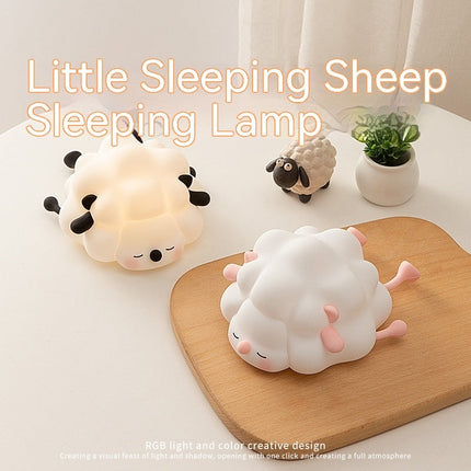 Rechargeable Silicone Sheep Night Light with Timer & Dimmer | Safe and Soft Companion for Peaceful Sleep