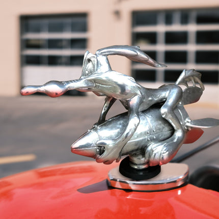 Hood Ornament for Car, Chrome Running Bird Hood Emblem – image 13