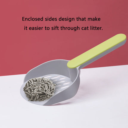 Multifunctional Pet Litter Shovel with Hidden Garbage Bag Storage | Efficient Cleanup Tool for Cat Owners