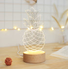 Pineapple Table Lamp with Dimmer Switch | Fun Decor Lighting for Bedside or Parties